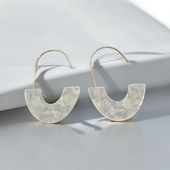 Acrylic Drop Dangle Earrings - Picture 2 of 2